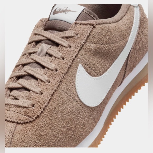 WMNS NIKE CLASSIC CORTEZ TAN BROWN VNTG KHAKI SUEDE MINK LEATHER WHITE GUM - Picture 5 of 11